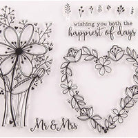 OBANGONG 5 piezas diferentes temáticas frases bonitos patrones de silicona transparente sellos para hacer tarjetas decoración y scrapbooking - Arteztik
