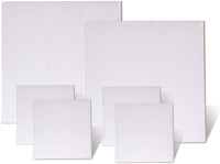 Juego de 6 lienzos en blanco con doble imprimación preestirados para pintura acrílica al óleo - Arteztik
