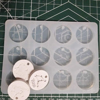 SUPVOX DIY Moldes de silicona para fundición artesanal resina epoxi DIY joyería colgante proyectos de arte moldes transparentes - Arteztik