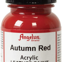 Angelus Pintura acrílica para cuero, color rojo otoño, 5 unidades - Arteztik