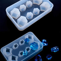 2 moldes de silicona semitransparente con forma de huevo y forma de hielo. - Arteztik

