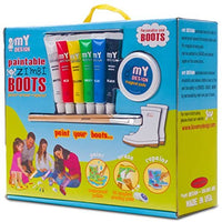 mY DESIGN - Botas de pintura para niños con 6 colores de pintura a juego, fabricadas en Estados Unidos. - Arteztik