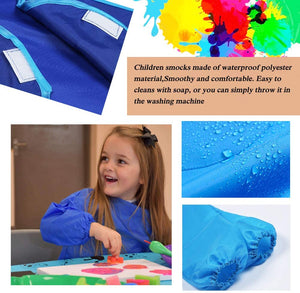 YZNlife - Juego de 56 brochas de pintura con forma de esponja para niños, suministros de pintura de graffiti, delantal impermeable, juegos de arte para niños - Arteztik