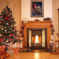 Kit de pintura de diamante para adultos, bricolaje 5D regalo de Navidad redondo completo taladro arte perfecto para la relajación y decoración de la pared del hogar regalos de Navidad (11.8 x 15.7 in) - Arteztik
