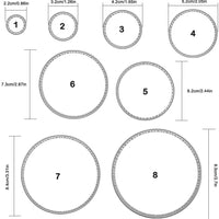 WOWOSS 32 Piezas Troquelado Plantilla Moldes de Metal Plantilla 4 Formas Diferentes Herramientas de repujado para Scrapbook, Album, Papel DIY Artesanía y Creación de Tarjetas - Arteztik