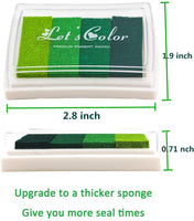 Almohadilla de tinta Craft para sellos de color, 20 almohadillas de tinta de color para sellos, papel, tela de madera, sello de goma para scrapbooking tarjeta hacer hermosos colores solubles en agua (paquete de 20) - Arteztik
