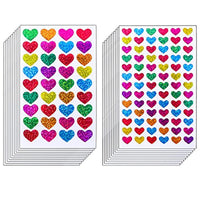 resinta 50 hojas Corazón de purpurina pegatinas día de San Valentín Amor calcomanía decorativo para scrapbooking o Embellishment - Arteztik

