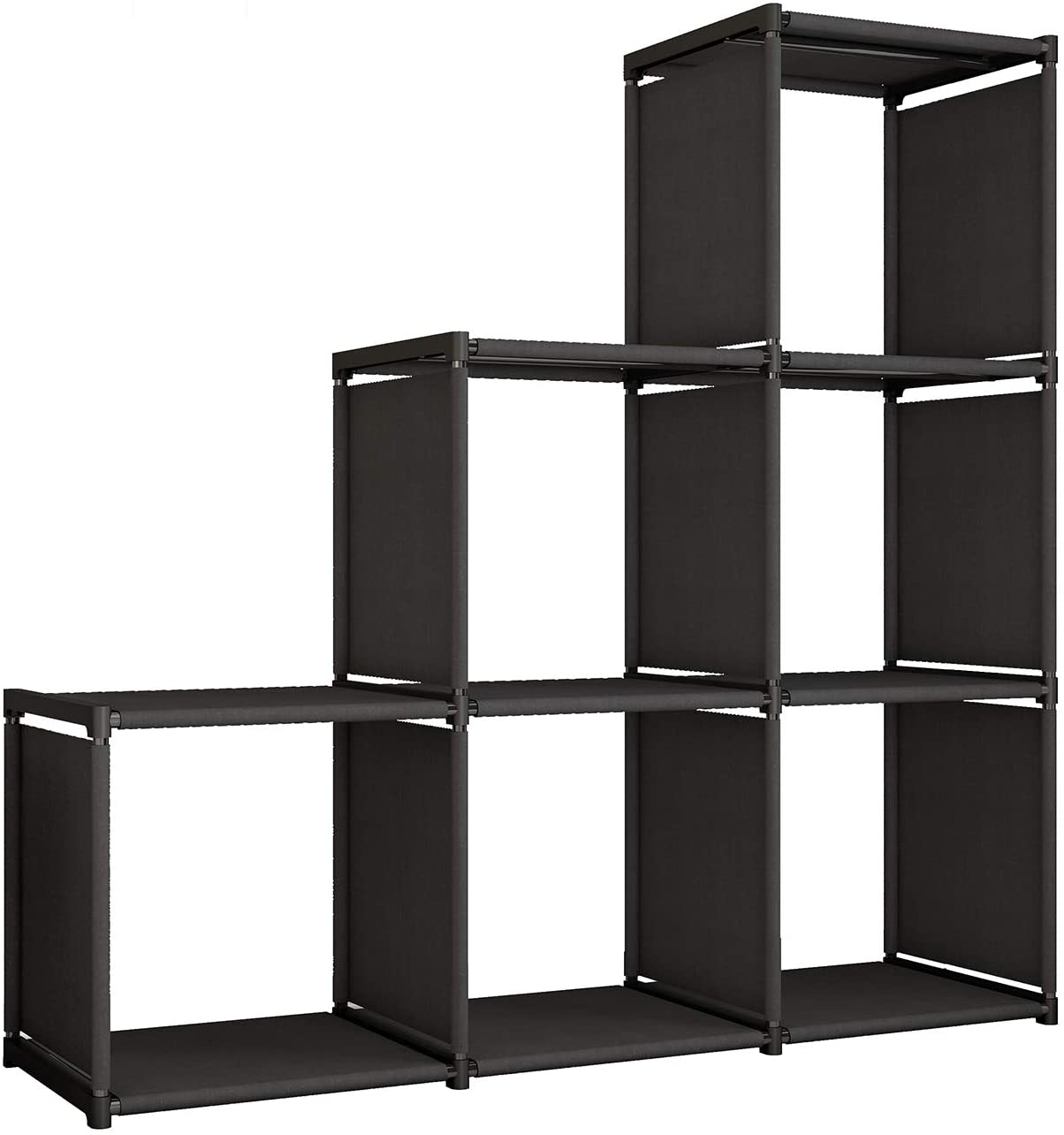 Estantería baja moderna en forma de cubo, fácil de montar, estante pequeño  para libros, estantes de almacenamiento abiertos para dormitorio, oficina