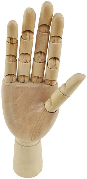 De madera pino Movable Articulaciones de mano, modelo para el arte maniquí Sketch referencia decoración del hogar - Arteztik