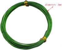 Vincilee - 10 rollos de alambre de aluminio para manualidades, de varios colores, para hacer joyas y manualidades (0.039 in de diámetro) - Arteztik
