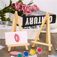 LinaLife - Caballete de madera, 10 unidades, 5.0 in, para artistas, caballete, triángulo, tarjetas, fotos, bodas, tarjetas de negocios, pintura, manualidades, dibujo, teléfono, fiestas, celebraciones - Arteztik
