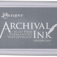 Ranger - Almohadilla de tinta para archivar (2.7 x 3.9 x 0.7 in), color gris - Arteztik