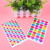 resinta 50 hojas Corazón de purpurina pegatinas día de San Valentín Amor calcomanía decorativo para scrapbooking o Embellishment - Arteztik
