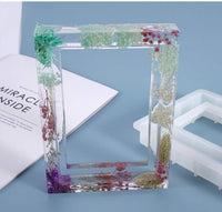 SSEE - Molde de silicona para marcos de fotos y marcos de fotos (resina epoxi UV), transparente - Arteztik
