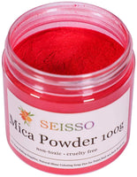 SEISSO Lake Blue Mica Powder, 50g/1.8oz Bottled Powder Pigments Colorful Natural Epoxy Resin Dye for Slime, Candle Soap Making, Bath Bomb Dyes, Cosmetic, DIY Crafts, Nail Arts - Arteztik
