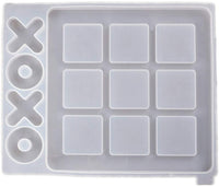 ORNOOU 2 Pack de moldes de resina para juegos de mesa XO Fun Family Games Silicona epoxi Resina Casting Mold para DIY Craft - Arteztik
