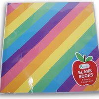 Horizon Group USA - Libros en blanco a rayas de colores pastel y arcoíris, 8 unidades - Arteztik