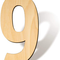 SAVITA 12.0 in en blanco número 0 rebanadas de madera sin terminar tablero de letrero para proyectos de manualidades, decoración de pared, cumpleaños, boda, fiesta (0) - Arteztik