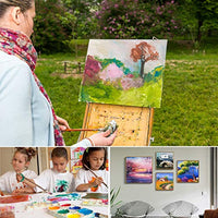 Heartybay 12 paneles de lienzo de pintura, 8 × 10 pulgadas paneles de lona para pintura al óleo acrílica para decoración de Navidad - Arteztik
