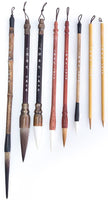 hmay de pincel de caligrafía china tradicional Sumi Pintura Dibujo cepillo para polvo 8pcs/pack - Arteztik
