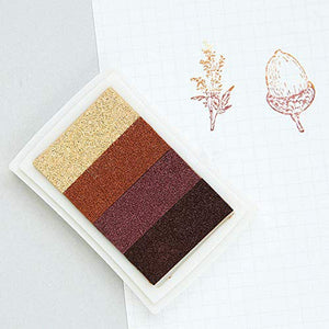 Almohadilla de tinta para sellos de manualidades, color de bricolaje, almohadilla de tinta de 20 colores para sellos de papel, tela de madera, sello de goma para niños, tarjeta de álbumes de recortes para hacer hermosos colores solubles en agua - Arteztik