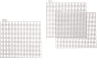 Darice - Lienzo cuadrado de plástico (10 unidades, 4.0 x 4.0 in), transparente - Arteztik
