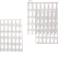 Darice - Lienzo cuadrado de plástico (10 unidades, 4.0 x 4.0 in), transparente - Arteztik
