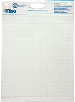 Tops 79250 - Caballete con caballete de mesa, 30 hojas autoadhesivas, color blanco, 22.0 x 23.0 in - Arteztik
