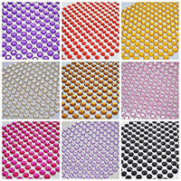 2520 pegatinas de diamantes de imitación, 5 hojas de 0.236 in, autoadhesivas, con gemas de colores, para manualidades, cuerpo, festivales de maquillaje, carnaval (morado oscuro) - Arteztik
