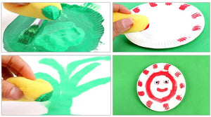 DS. Esponjas de pintura de estilo discreto, 10 unidades, esponjas redondas de 3.0 in para acuarela o manualidades - Arteztik