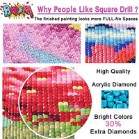 5D DIY Diamond Painting Kits for Adults 30x40cm, Full Square Drill Diamond Crystal Rhinestone Embroidery Cross Stitch Pictures Arts Craft for Home Wall Decor Gift Dancer Girl - Arteztik
