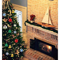 50 adornos de madera sin terminar para decoración navideña y manualidades, 10 estilos de madera sin terminar para decoración de Navidad y manualidades - Arteztik
