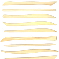 Honbay 10 piezas de herramientas de modelado de madera de doble extremo para cortar, tallar y suavizar arcilla. - Arteztik