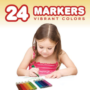 ART CREATIVITY juego de arte de lujo para niños y principiantes, incluye 101 unidades: acuarelas, crayones, marcadores de colores, lápices de colores y más + libro para colorear - Arteztik
