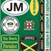Reminisce Pasaportes Combo Pegatina, Jamaica - Arteztik