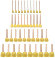 jmaf 40-Pieces surtidos tamaño esponja redonda esponjas Juego de brochas niños herramientas de pintura Pintura Stippler Juego de bricolaje herramientas de pintura para niños - Arteztik
