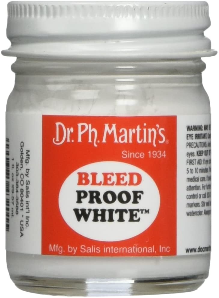 Dr. Ph. Martin's Bleedproof color blanco, 1.0 oz - Arteztik