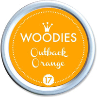Woodies - Sello de gato con almohadilla de tinta naranja de Outback, sello de goma de madera y almohadilla de tinta para manualidades y tarjetas - Arteztik