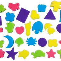 60 esponjas de espuma de pintura, pinceles de pintura, herramientas de dibujo, kits de pintura para niños, arte temprano y manualidades, aprendizaje - Arteztik