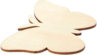 Recortes de madera sin acabar, 24 unidades de piezas de madera para manualidades, manualidades, etiquetas de regalo, decoración del hogar, 24-paquete de - Arteztik
