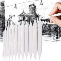 12 unidades de herramientas de dibujo para dibujar bocetos de papel blanco para estudiantes - Arteztik