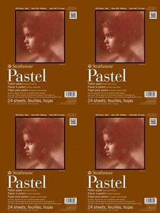 Strathmore 400 Series Pastel Pad, colores surtidos, 18.0 x 24.0 in pegamento, 24 hojas - Arteztik