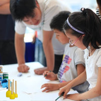 Juego de 20 brochas redondas para pintar niños con esponjas – Pistha Esponja de pintura Stippler Set DIY Herramientas de pintura en 4 tamaños para niños - Arteztik

