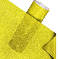 VViViD DECO65 Película de vinilo adhesivo esmerilado transparente para manualidades, rollo de 12.0 x 47.7 in, hoja de papel de transferencia de alta adherencia (amarillo dorado) - Arteztik
