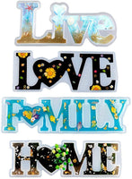 Hawiton Silicone Casting Molds, Resin Molds DIY Crafts Letter Home，Love & Family Resin Word Sign Molds, Epoxy Resin Casting Molds Model DIY Home Decoration Gift - Arteztik
