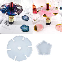 Wine Glass Holder Resin Epoxy Silicone Mold, Cherry Blossom Coaster Mold, Silicone Casting Resin Molds, Silicone Wine Glasses Mold for Making Agate Wine Caddy, Stemware Racks - Arteztik
