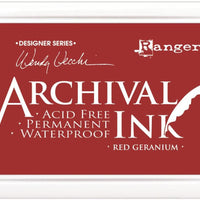 Ranger Archival Designer Series - Almohadillas de tinta, color rojo - Arteztik