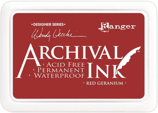 Ranger Archival Designer Series - Almohadillas de tinta, color rojo - Arteztik