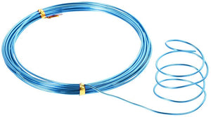 Uxcell Alambre de aluminio de 16 pies de diámetro 0.059 in de alambre de metal flexible azul cielo para manualidades - Arteztik