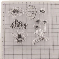 OBANGONG 5 piezas diferentes temáticas frases bonitos patrones de silicona transparente sellos para hacer tarjetas decoración y scrapbooking - Arteztik